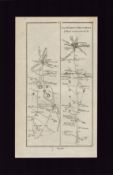 Dublin to Drogheda by Naul Ardee Mounted Antique 1777 George III Map.
