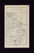 The Road From Mullingar to Trim Mounted Antique 1777 George III Map.