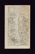 Dublin Bray Wicklow Wexford Mounted Antique 1777 George III Map.