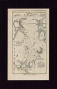 Dublin to Dungarvan and to Youghal Mounted Antique 1777 George III Map.