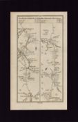 Road From Roscommon to Ballinasloe Mounted Antique 1777 George III Map.