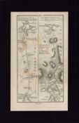 Castleisland to Killarney & Kenmare Mounted Antique 1777 George III Map.