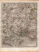 Hampshire Portsmouth Isle of Wight John Cary's Antique George III 1794 Map