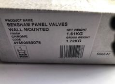 Brand New Boxed Bathstore Bensham 22mm wall mounted panel valves RRP £76 **No Vat**