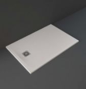 Brand New Boxed RAK Feeling Rectangular Shower Tray 1200mm x 800mm Solid White RRP £415.95 *No Va...