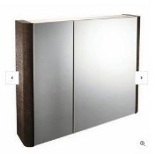 Brand New Boxed Bathstore Linen 800mm Mirror Wall Cabinet - Rust RRP £280 **No Vat**
