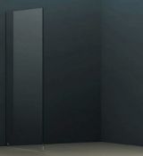Brand New Boxed Bathstore Wet Room Screen with Ceiling Bar 2000 x 900mm - Black RRP £445 *No Vat*