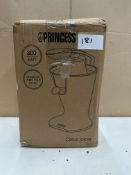 Princess Citrus Juicer. RRP £60. Grade U