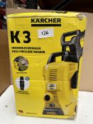 Karcher K3 High Pressure Washer. RRP £150. Grade U