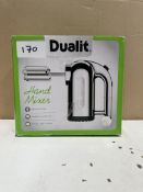 Dualit Hand Mixer. RRP £80. Grade U