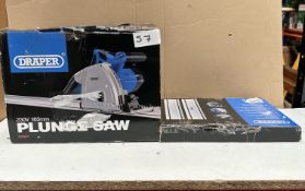 Draper Plunge Saw. RRP £200. Grade U