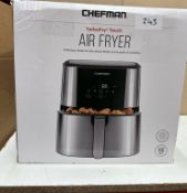 Chefman Turbofry Touch Air Fryer. RRP £80 - Grade U