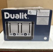 Dualit Architect 4 Slot Toaster. RRP £80. Grade U