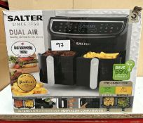 Salter Dual Air Fryer. RRP £100. Grade U