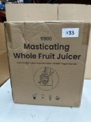 Fridja Masticating Whole Fruit Juicer. RRP £80. Grade U