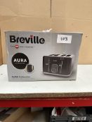 Breville Aura Shimmer Grey 4 Slice Toaster. RRP £60. Grade U