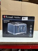 Russell Hobbs Inspire Grey 4 Slice Toaster. RRP £60. Grade U