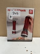 Morphy Richards Accents Salt and Pepper Mill. RRP £30 - Grade U