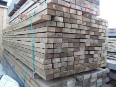 50x Softwood Fresh Sawn Treated Mixed Larch/ Douglas Fir Fencing Rails 50mm x 100 x 4m