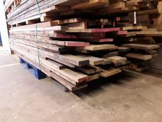 Job Lot 40ft3 Hardwood Kiln Dried Sawn English Oak Square Edge Timber Boards / Planks