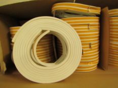Approx 90 x Draught Excluder P White 6 Metre Rolls