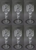 Set of 6 Royal Doulton Crystal Wine Glasses