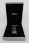History of Ireland Sterling Silver Pendant Necklace