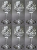Set of 6 Tudor Crystal Glasses