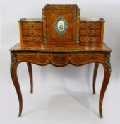 Antique 19th c. Bonheur du Jours with Sevres Plaque By T H Filmers Oxford St