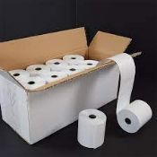 44mm x 80mm Single Ply Paper Cash Register Till Printer Receipt Rolls Box of 20