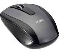 Crate of Boxed PC Accessories Including Mouse, Keyboard and DVD Writer