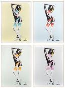 Bambi (b 1990-) ‘I'M TOO HOT FOR MY BURKA’ GREY EDITION GrafSpray Stencil Art with COA, 2013