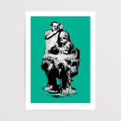 Eelus (b.1979) ‘Chew Barber’ in Mint colourway Graffiti/Street/Urban Art