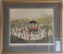 Renowned Helen Bradley Sunny Afternoon In Alexandra Park. No 1 of 850.