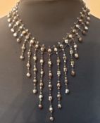 A Beautiful Butler and Wilson Graduated Tear Drop Necklace. Circa 1960s – 70s