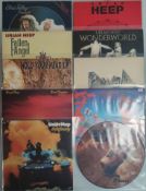 A Superb Collection of 74 X Uriah Heap Vinyl Records, Autographs, Journals