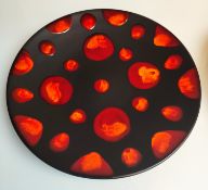 A Poole Galaxy Living Glaze Pottery Charger. Circa 2000.