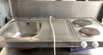 Title: Double Hob & SinkDescription: Used, Untested Double Hob & Sink.Collection or Postage/Delivery
