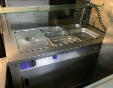 Title: Hot Cupboard BainmarieDescription: Used, Tested Hot Cupboard Bainmarie on wheels.Collection