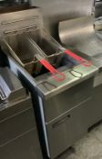 Title: Double Basket Gas FryerDescription: Used, Untested Double Basket Gas Fryer.Collection or