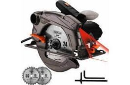 New Boxed Tacklife Electric Circular Saw, 1500W, 5000 RPM With Bevel Cuts 2-3/5'