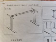 Electric Height Adjustable Desk Frame.