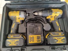 DEWALT DCK2060M2T-SFGB 18V LI-ION XR Brushless Cordless Twin Pack With Case