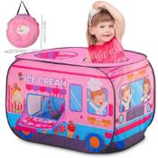 Ice Cream Truck Pretend Play Tent Indoor Outdoor Playground Kids Play Tent
