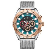 Ltd Edition Swan & Edgar Hand Assembled Grandeur Automatic Two Tone Teal Free Del & 5 Yr Warranty