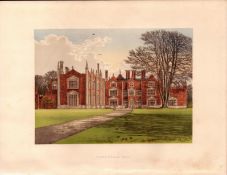 Witchingham Hall Norfolk Gilt-Edge Coloured Antique Book Plate.