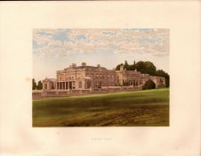 Gunton Park Norfolk Gilt-Edge Coloured Antique Book Plate.