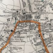 Bacons London & Suburbs Rare Map London Finchley, Hendon, Mill Hill.