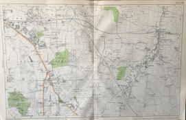 Bacons London & Suburbs Rare Vintage c1926 Map Bromley Hayes Bickley.