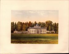Sezincot House Gloucestershire Gilt-Edge Coloured Antique Book Plate.